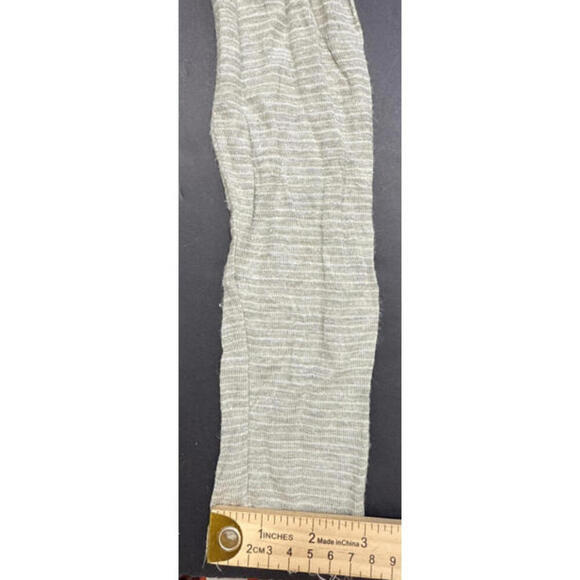 Free People Beach Boho Striped Oversized Dusty Sage Gauze Henley  Long Sleeve Sm - Picture 14 of 14